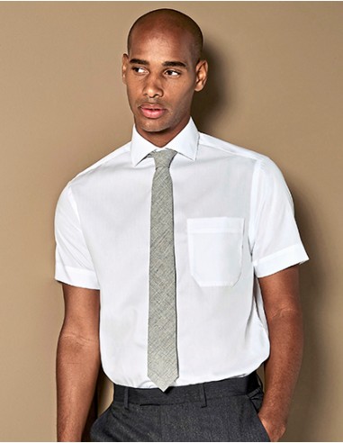 K-KK115-Mens Classic Fit Non Iron Shirt Short Sleeve